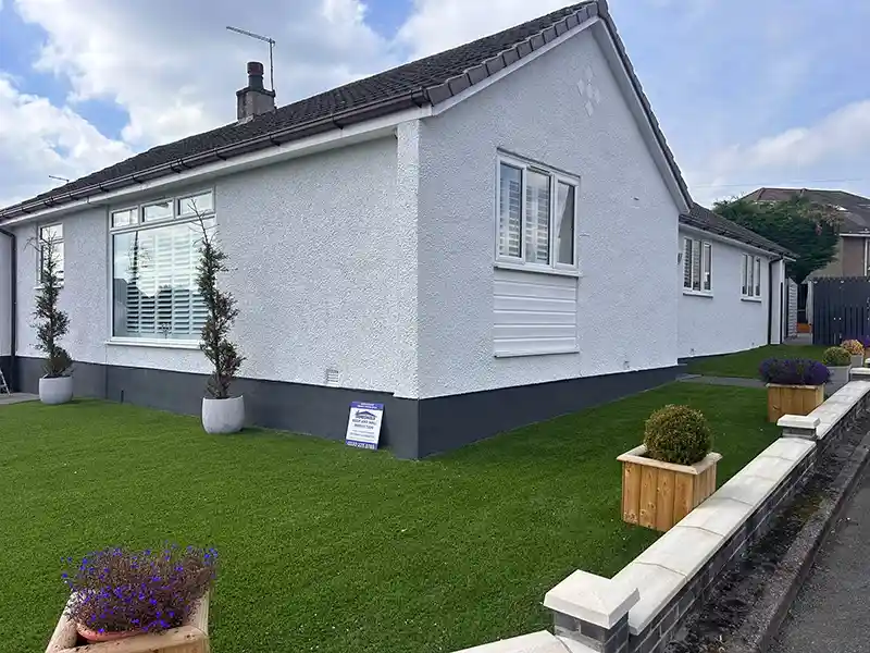After Photo: House Exterior Thermal Wall Coating in Barrhead, East Renfrewshire