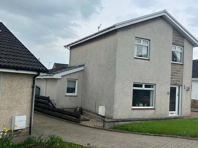 Before Photo: House Exterior Thermal Wall Coating in Coylton, Ayrshire