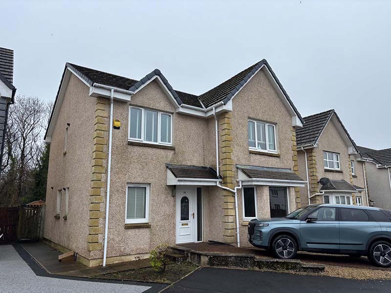 Before Photo: House Exterior Thermal Wall Coating in Kilbrinie, Ayrshire