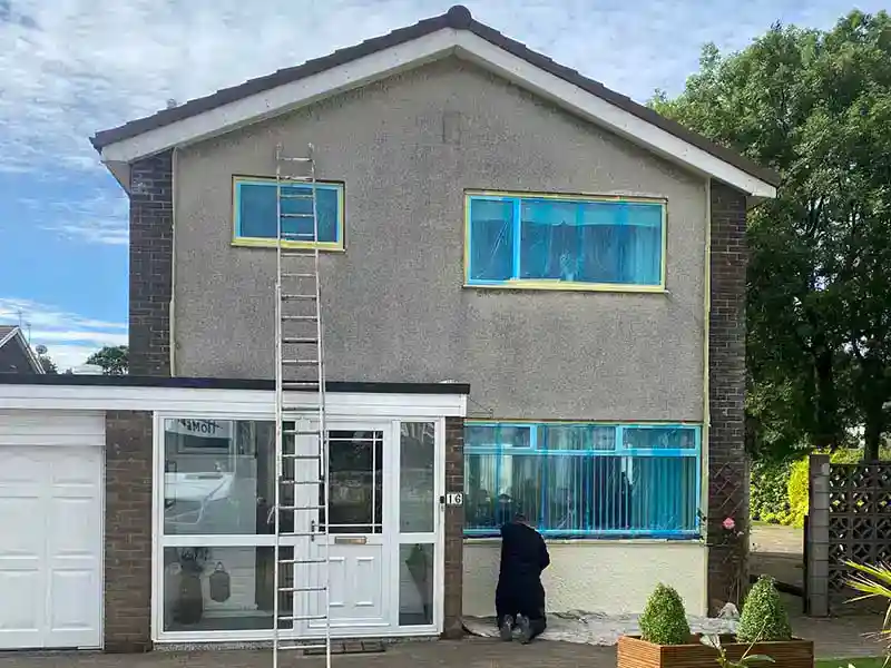 Before Photo: Exterior Thermal Wall Protective Coating System in Kilwinning Before Photo: Exterior Thermal Wall Protective Coating System in Kilwinning