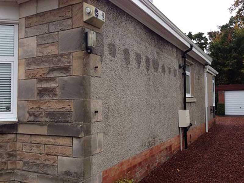 Before Photo: Exterior Thermal House Wall Coating System in Milngavie