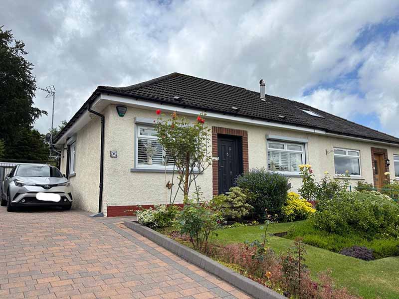 Before Photo: Exterior Wall Coating System within Paisley, Renfrewshire