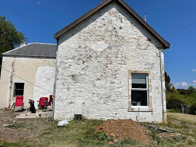 Before Photo: Exterior Thermal House Wall Coating System in Tarbert